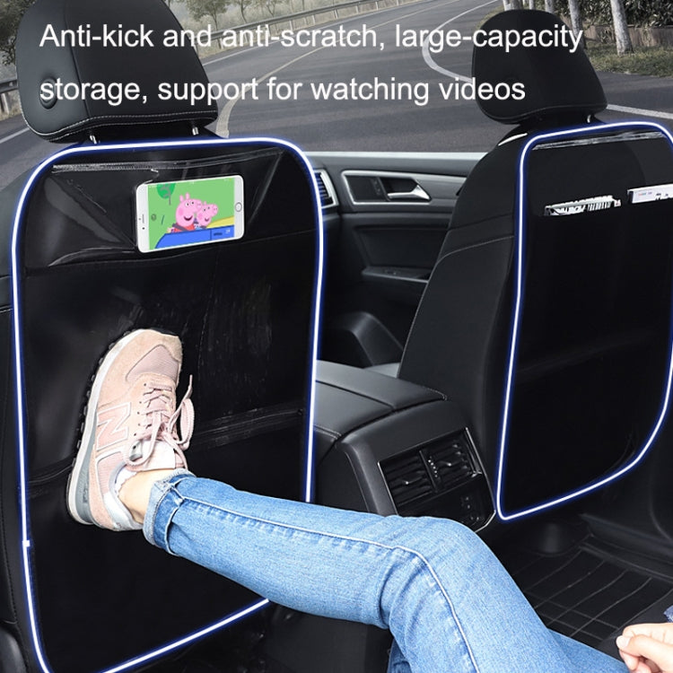 Car Seat Back Children Anti-kick Pad Back Rear Anti-dirty Universal Leather Protection Pad Storage Bag All Inclusive Version (Brown) - Seat Accessories by PMC TechLife | Online Shopping South Africa | PMC TechLife | Buy Now Pay Later Mobicred