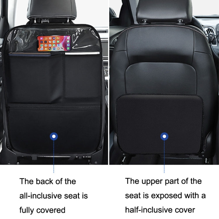 Car Seat Back Children Anti-kick Pad Back Rear Anti-dirty Universal Leather Protection Pad Storage Bag All Inclusive Version (Wine Red) - Seat Accessories by PMC TechLife | Online Shopping South Africa | PMC TechLife | Buy Now Pay Later Mobicred