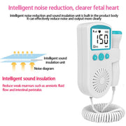 B3 Home Doppler Ultrasound Handheld Fetal Heart Pregnant Women Fetal Heart Monitor (Pink)