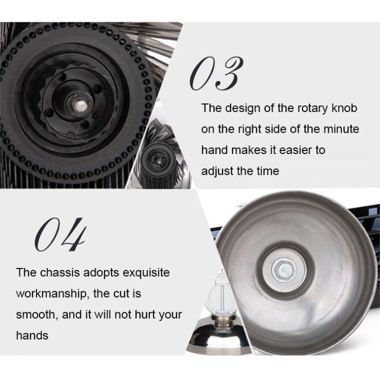 HY-F001 Auto-turning Balance-shaped Clock Home Decorative Flop Clock, Spec: Single (Full Black) - Novelty Clock by PMc TechLife | Online Shopping South Africa | PMc TechLife | Buy Now Pay Later Mobicred