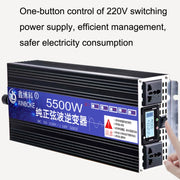 XINBOKE High Power Household Car Sine Wave Inverter 24V 5500W To 220V 2500W(LCD Display)
