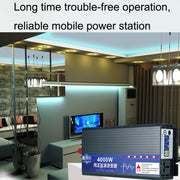 XINBOKE High Power Household Car Sine Wave Inverter 24V 5500W To 220V 2500W(LCD Display)
