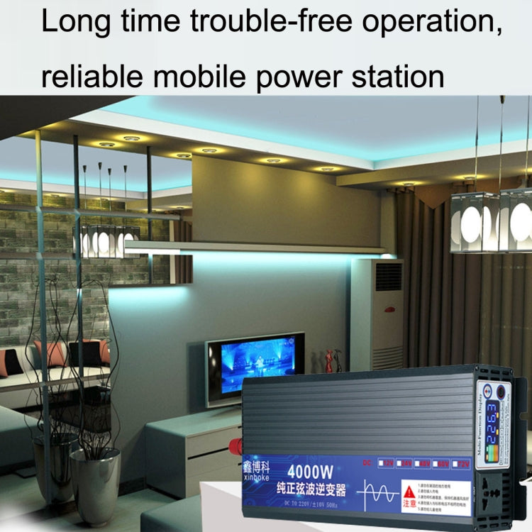 XINBOKE High Power Household Car Sine Wave Inverter 60V 5500W To 220V 2500W(LCD Display)