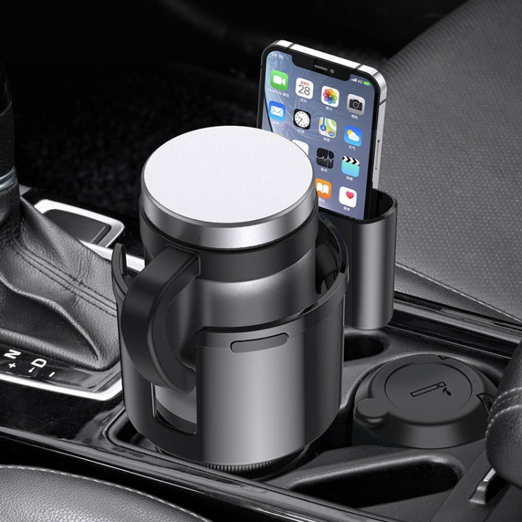 2 in 1 Car Center Console Water Cup Holder Multi-purpose Storage Box(Black) - free shipping - PMC TechLife - Order now!
