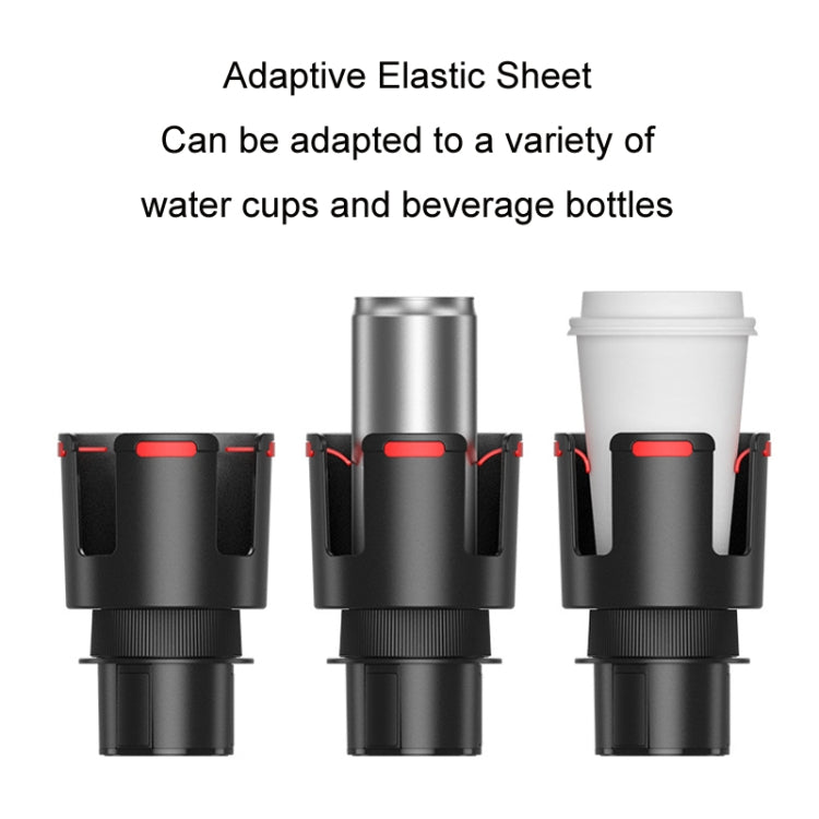 2 in 1 Car Center Console Water Cup Holder Multi-purpose Storage Box(Black) - free shipping - PMC TechLife - Order now!