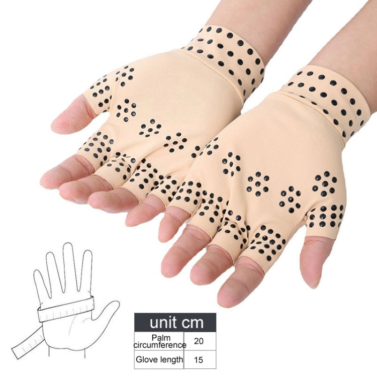 Dispensing Half Finger Non-slip Pressure Gloves Joint Training Sports Gloves, Free Size(Black Gold Dots) - Cycling Gloves by PMC TechLife | Online Shopping South Africa | PMC TechLife | Buy Now Pay Later Mobicred