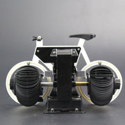 HY-F087 Retro Bicycle Shape Automatic Flip Home Decorative Turning Clock(Yellow)