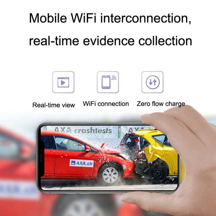 M8 Hidden Driving Recorder WiFi Phone Connecting Car Parking Monitoring 1080P HD Recorder(Without Button+USB Short Line) - Car DVRs by PMC TechLife | Online Shopping South Africa | PMC TechLife | Buy Now Pay Later Mobicred