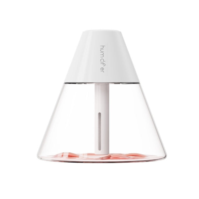 Household Desktop Mini Volcano Humidifier Air Purifier(White)