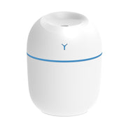 USB Mini Desktop Colorful Night Light Car Humidifier, Spec: 220ml (Y2-White)
