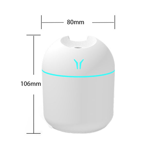 USB Mini Desktop Colorful Night Light Car Humidifier, Spec: 220ml (Y2-Blue)