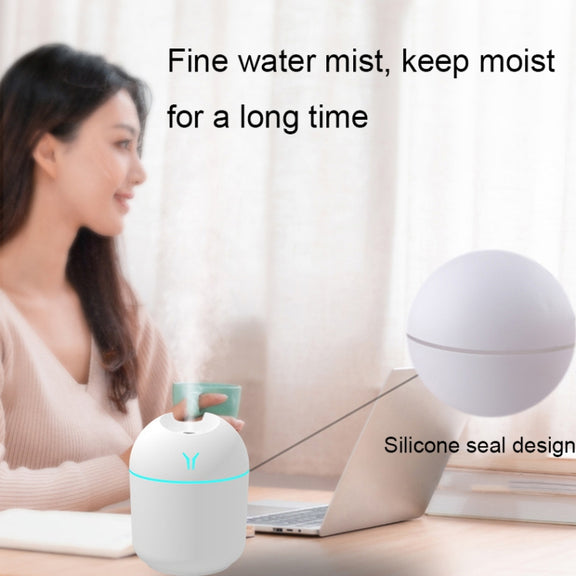 USB Mini Desktop Colorful Night Light Car Humidifier, Spec: 220ml (Y2-Blue)