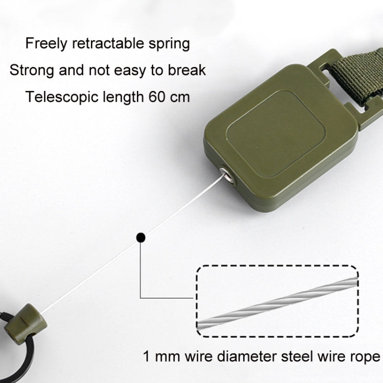 Outdoor Fishing Telescopic Steel Wire High-strength Easy-pull Olecranon Buckle(6771) - Hooks by PMC TechLife | Online Shopping South Africa | PMC TechLife | Buy Now Pay Later Mobicred