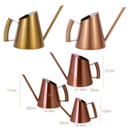 Household Gardening Stainless Steel Long Spout Watering Pot, Size: 900ML(Gold)