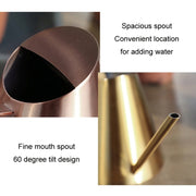 Household Gardening Stainless Steel Long Spout Watering Pot, Size: 900ML(Gold)
