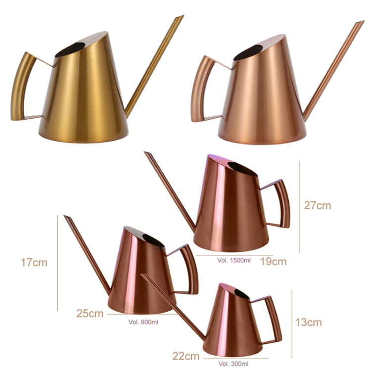Household Gardening Stainless Steel Long Spout Watering Pot, Size: 1500ML(Bronze)