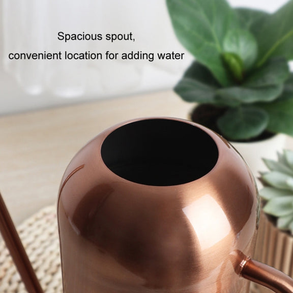 1500ML Household Gardening Stainless Steel Long Spout Heighten Watering Pot, Specification: Steel Color