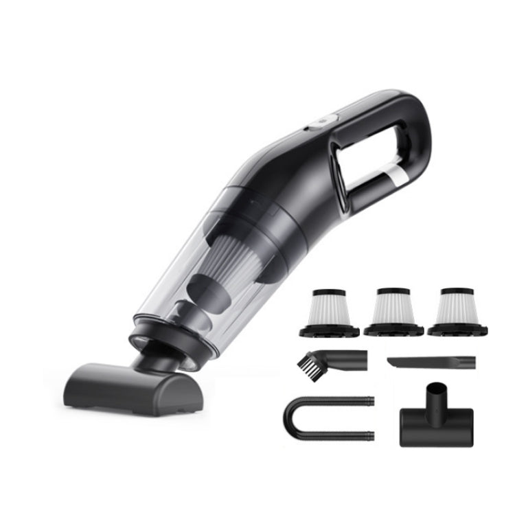 Car Wireless Charging High Power Handheld Vacuum Cleaner Black Upgrade - Vacuum Cleaner by PMC TechLife | Online Shopping South Africa | PMC TechLife | Buy Now Pay Later Mobicred