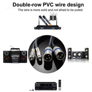2RCA Male 2XLR Caron Male Speaker Audio Balance Cable, Length: 5m