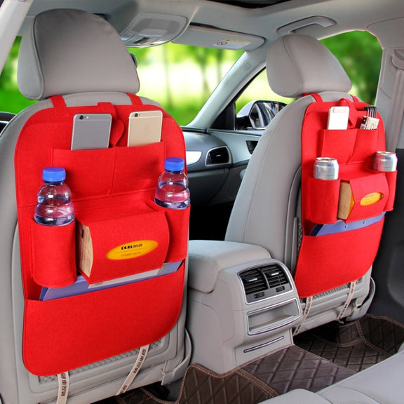 Car Multifunctional Seat Back Storage Hanging Bag, Size: 40x56cm(Light Grey)