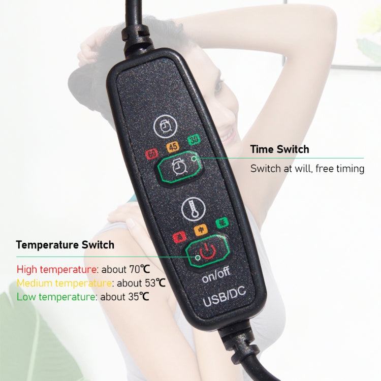 USB Electric Heating Neck Protector Graphene Neck Pain Relief Tool(Sea Green) - free shipping - PMC TechLife - Order now!
