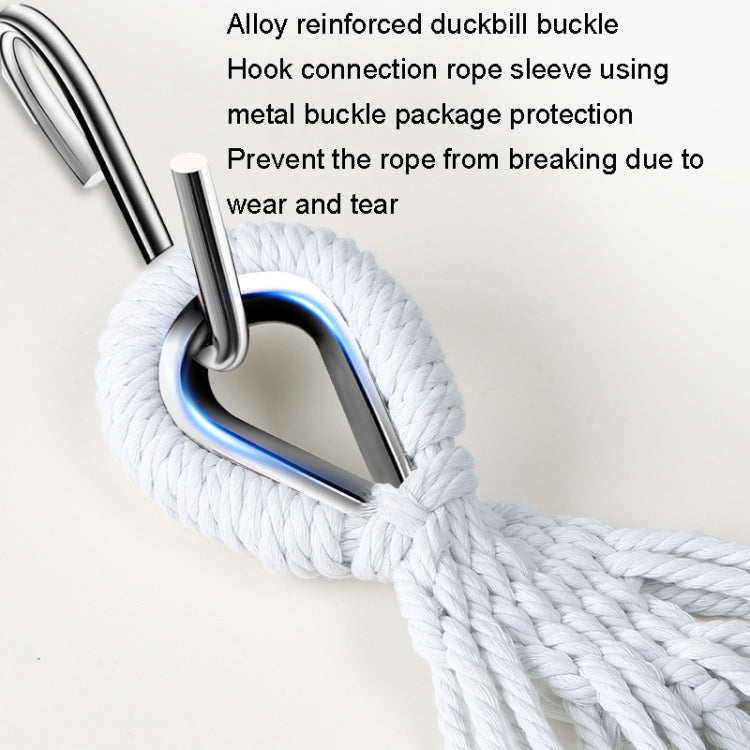 KLY829 Camping Indoor Hammock Outdoor Swing, Style: Double Reinforcement Anti-rollover Beige - Hammocks by PMC TechLife | Online Shopping South Africa | PMC TechLife | Buy Now Pay Later Mobicred
