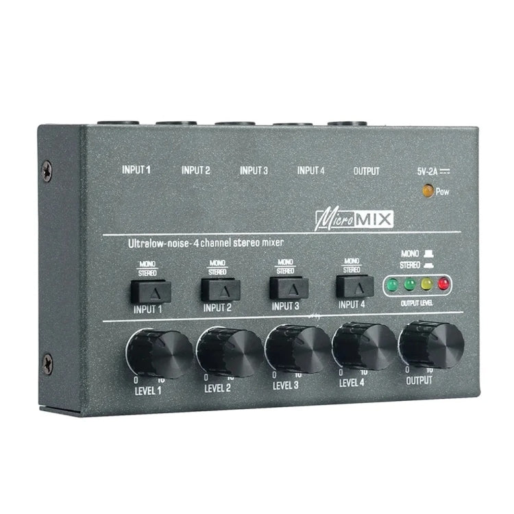 4 Way mixer With Single Channel Stereo Switching Mini Signal Hybrid Small Audio - Live Sound Effects Processors by PMC TechLife | Online Shopping South Africa | PMC TechLife | Buy Now Pay Later Mobicred