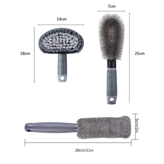 6pcs/Set Gloves Dusting Tire Brush Car Cleaning Brush Set(A Model)