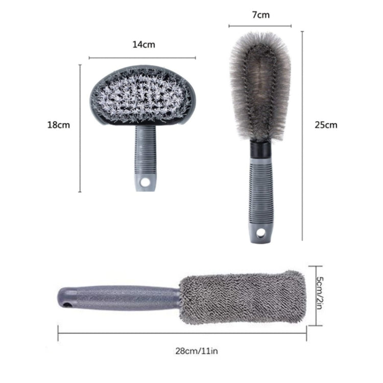 6pcs/Set Gloves Dusting Tire Brush Car Cleaning Brush Set(A Model)