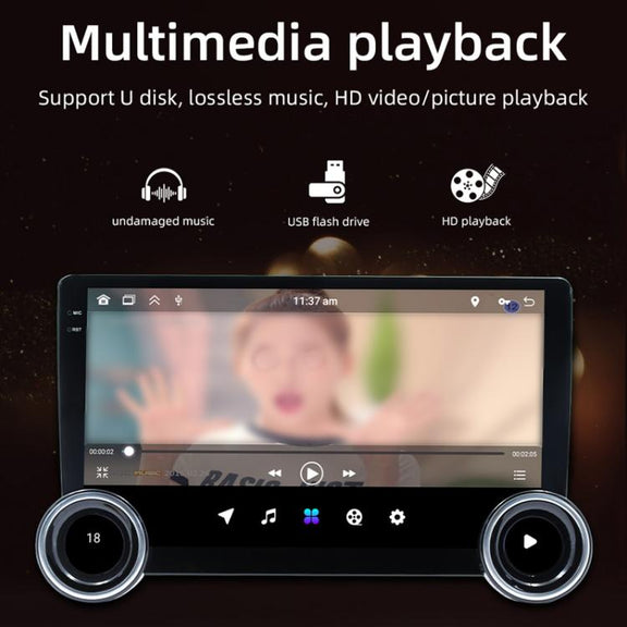 10.1 inch IPS Display + 2.5D Touch Screen Bluetooth FM Radio Car Navigation Machine, Memory: 2+64G