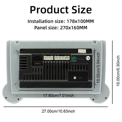10.1 inch IPS Display + 2.5D Touch Screen Bluetooth FM Radio Car Navigation Machine, Memory: 1+32G - Car MP3 & MP4 & MP5 by PMC Jewellery | Online Shopping South Africa | PMC Jewellery | Buy Now Pay Later Mobicred