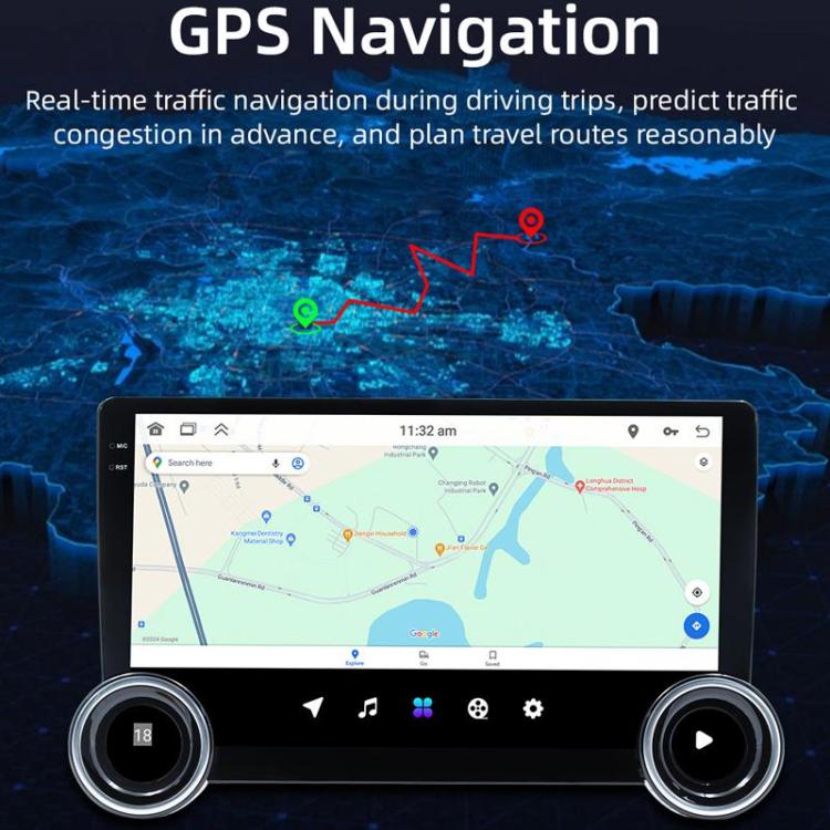 10.1 inch IPS Display + 2.5D Touch Screen Bluetooth FM Radio Car Navigation Machine, Memory: 2+64G - Car MP3 & MP4 & MP5 by PMc TechLife | Online Shopping South Africa | PMc TechLife | Buy Now Pay Later Mobicred
