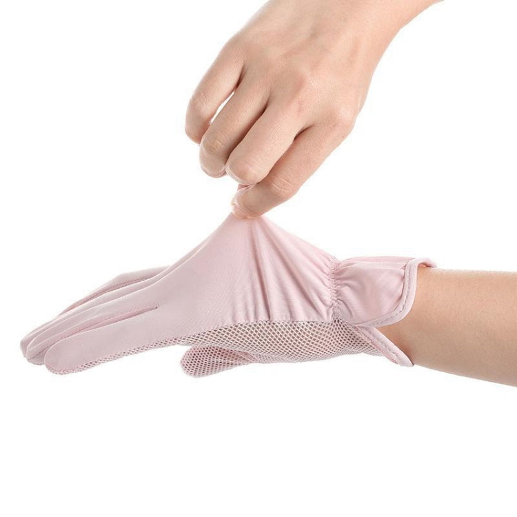 1pair Summer Sunscreen Breathable Thin Anti-ultraviolet Finger Fishing Ice Silk Gloves Free Size(Clove Purple) - Safety Gloves by PMC TechLife | Online Shopping South Africa | PMC TechLife | Buy Now Pay Later Mobicred