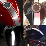 50cm DIY Fuel Tank Cover Reflective Sticker for Car and Motorcycle(Black)