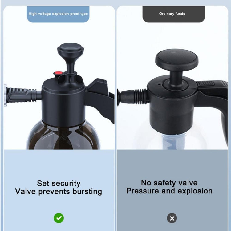 2L Foam Sprayer Pressure Spray Bottle for Car Washing Plants Watering Fertilizing(Black) - free shipping - PMC TechLife - Order now!