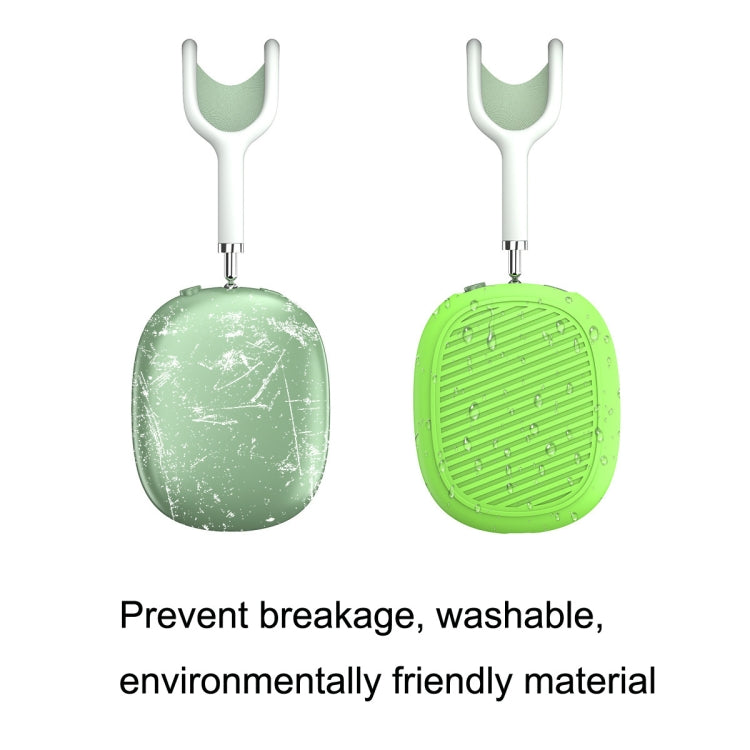 T2 For Apple AirPods Max 1pair Bluetooth Headset Anti-Fall Silicone Protective Case(Luminous Green) - For AirPods Max by PMC TechLife | Online Shopping South Africa | PMC TechLife