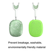 T2 For Apple AirPods Max 1pair Bluetooth Headset Anti-Fall Silicone Protective Case(Luminous Green)