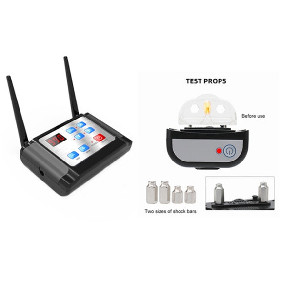 Outdoor Wireless Electronic Pet Fence Night Reflective Collar, Specification: One for One(UK Plug)