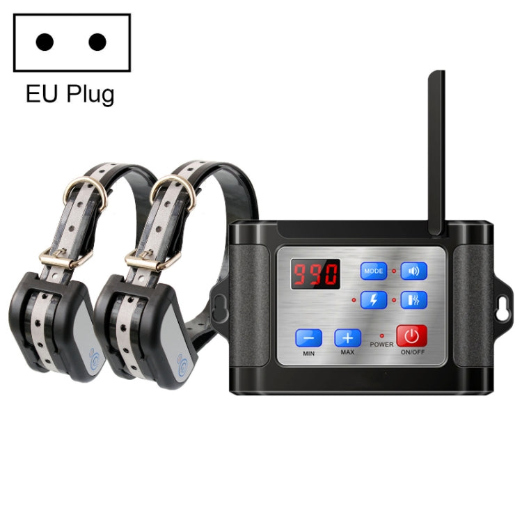 Outdoor Wireless Electronic Pet Fence Night Reflective Collar, Specification: One for Two(EU Plug) - Training Aids by PMC TechLife | Online Shopping South Africa | PMC TechLife | Buy Now Pay Later Mobicred