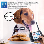Outdoor Wireless Electronic Pet Fence Night Reflective Collar, Specification: One for Two(AU Plug)