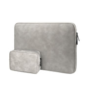 ND12 Lambskin Laptop Lightweight Water-resistant Sleeve Bag, Size: 14.1-15.4 inches(Gray with Bag)
