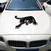 2pcs Colorful Black Panther Car Hood Door Reflective Sticker(Head Towards The Right)