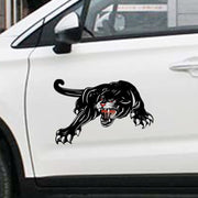2pcs Colorful Black Panther Car Hood Door Reflective Sticker(Head Towards The Right)