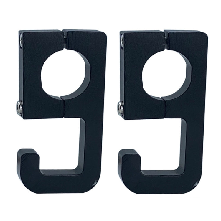 2pcs Motorcycle Type 69 Aluminum Alloy Multifunctional Helmet Hook(Black) - Holder by PMC TechLife | Online Shopping South Africa | PMC TechLife | Buy Now Pay Later Mobicred