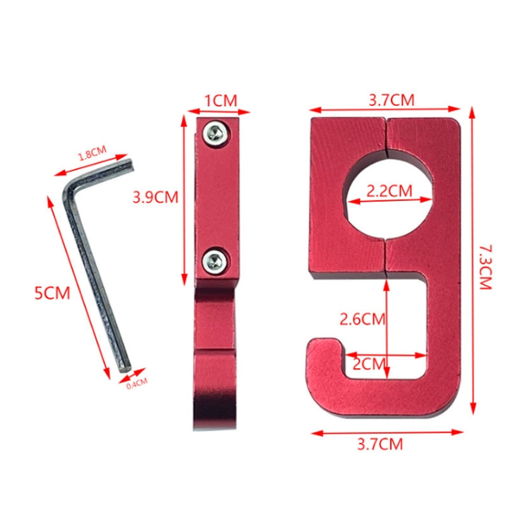 2pcs Motorcycle Type 69 Aluminum Alloy Multifunctional Helmet Hook(Black) - Holder by PMC TechLife | Online Shopping South Africa | PMC TechLife | Buy Now Pay Later Mobicred