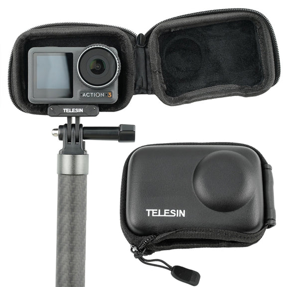 For DJI Osmo Action 3 TELESIN OA-BAG-002 Body Protective Bag Mini Storage Package Camera Accessories(Black)