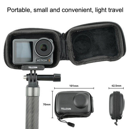 For DJI Osmo Action 3 TELESIN OA-BAG-002 Body Protective Bag Mini Storage Package Camera Accessories(Black) -  by TELESIN | Online Shopping South Africa | PMC Jewellery