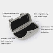 Multifunctional Car Glasses Box Car Sunshine Board Tickets Glasses Clamp(Grey)