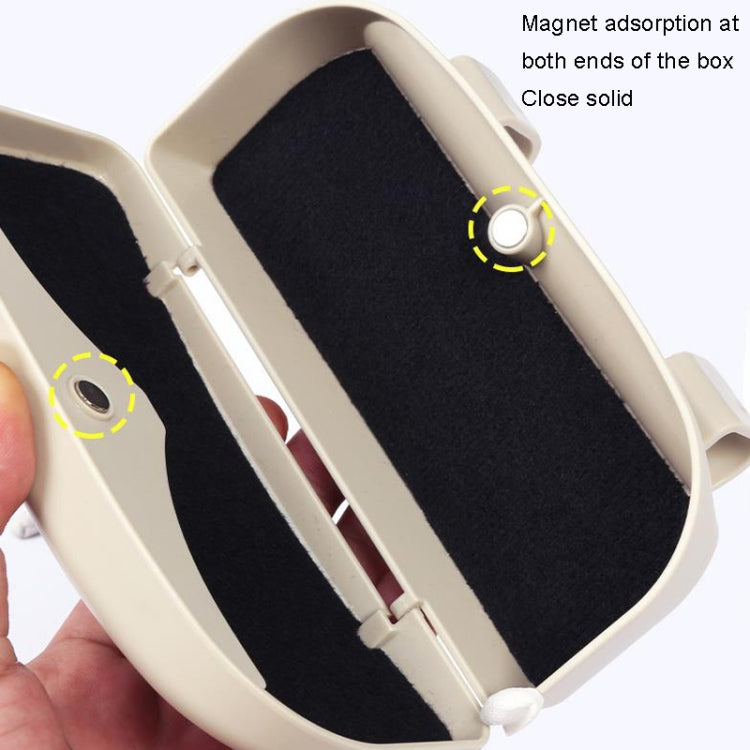Multifunctional Car Glasses Box Car Sunshine Board Tickets Glasses Clamp(Grey)