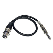 6.35mm Caron Female To XLR 2pin Balance Microphone Audio Cable Mixer Line, Size: 10m